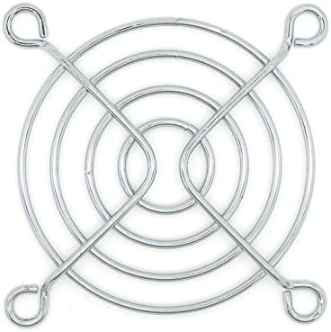 Gardtec 53.2mm Steel Chrome 4 Screw Mount Fan Guard SC60-W2 (Pack Of 2)