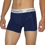 メンズ Mens Jack Jones 快適フィットボクサーショーツ Comfortable Fit Boxer Shorts - ブルー Blue