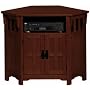 Craftsman Corner Tv Stand With Doors, 2-DOOR, MACINTOSH OAK