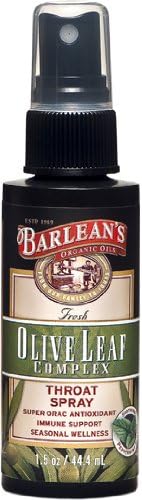 Olive Leaf Complex Throat Spray - Barlean's - 1.5 oz - Liquid