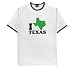 Texas Map - Ringer T-Shirt