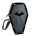 Black Bat Coffin Bag Gothic Purse Backpack w/ Animal Free Synthetic Leather