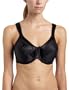 Bali Women's Satin Tracings Minimizer Underwire Bra, Black, 40C
