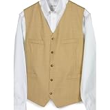 Lambswool Five-Button Front Vest Maize 2xl