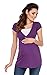 Zeta Ville - Women's Maternity Nursing Wrap Front T-shirt Top Shirt S-3XL - 373c