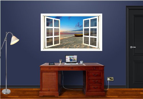 christmas Window Instant Sunset Graphic StickerB00AW3W6O8