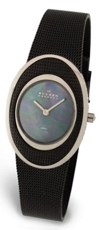 Skagen Women's Black Mesh Watch #548SSBD