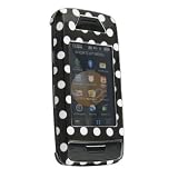41kkPEiOIuL. SL160  Black with White Dots Case Cover for Brand LG Voyager VX10000 Protective Cell Phone Hard SNAP ON by Eforcity