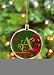 Monogram Glass Christmas Ornaments