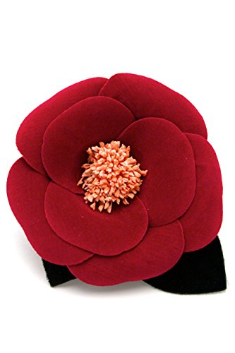髪飾り 椿 花 コサージュ [成人式/振袖/卒業式/袴/浴衣/夏着物/和装]