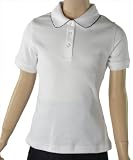 French Toast Short Sleeve Navy Picot Trim Top