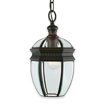 Royce Lighting RL2166/PORB Bayou Outdoor Pendant Lantern Oil Rubbed Bronze with Clear Beveled Globe