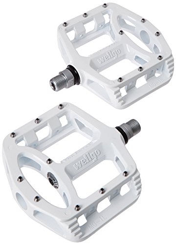 Wellgo MG-1 Magnesium Sealed Platform Pedal, 9/16-Inch, White
