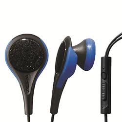 Exceed Sports Earphones with XFit System for iPhone 4/3GS/3G, iPod Touch, nano, shuffle, Microphone, Track Control, Volume Control, Sweat Resistant