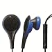 Exceed Sports Earphones with XFit System for iPhone 4/3GS/3G, iPod Touch, nano, shuffle, Microphone, Track Control, Volume Control, Sweat Resistant