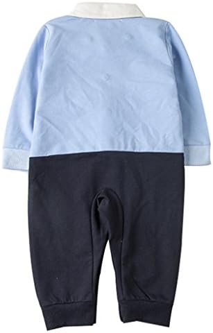 Santonis Boy Baby Bowknot Gentleman Romper Jumpsuit Outfit Clothes(BB001SBXS)