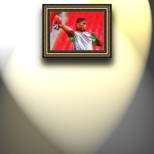 Completely Handpainted American Football Sport Painting, Custom Order FL2551, Oil on Canvas, with Option to Paint Jerry, Brett & Co. from Any Other Favorite Photograph or Picture, Unframed, Size 16'' x 22