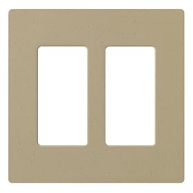 Lutron SC-2-MS Claro Two-gang Wallplate Mocha Stone by Lutron