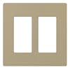Lutron SC-2-MS Claro Two-gang Wallplate Mocha Stone
