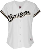 Milwaukee Brewers Home White Women's MLB Replica Jersey