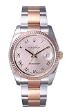 Rolex Mens 2 Tone Datejust Rose Gold