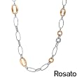 ROSATO Made in Italy Attractive Necklace Well Made in 14K/925 Gold plated Silver. Total item weight 46.6g Length 34in