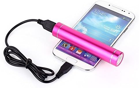 External Battery Pack-Power Bank-Portable Charger-Flashlight Built in for Charging-Emergencies-By Product Pleasers-Lipstick size- iQ Technology-Travel Charger-Comes in 8 Colors [GOLD]