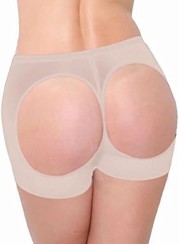 Brazilian Style Butt Lifter Booty Booster Enhancer (Size XL - BEIGE) Boyshort FIRM Control Shaper
