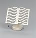 Cast Iron Cook Book Stand - Cream