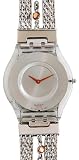Swatch Women’s Wrist Watch Gleam Spots SFK273G with Stainless Steel Bracelet Strap