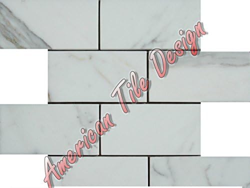 Calcatta Gold 3"x6" Inch Subway Italian Marble Polished Mosaic. (8PCs Per 1SF) (1)