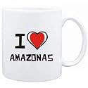Mug White "I love Amazonas " Cities