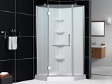 New - DreamLine Shower Kit: NEO Shower Enclosure, 38 x 38 NEO Shower Base, QWALL-2 Backwall by DreamLine