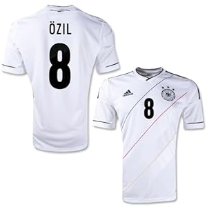 adidas #8 OZIL Germany Home 2011-13 Soccer Jersey (US Size: L)