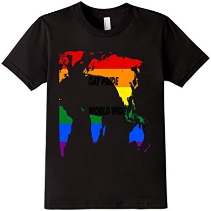 Kids "Gay Pride World Wide" 4 Black