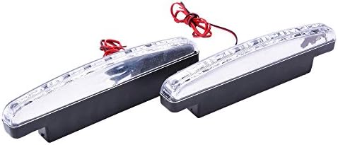 2pcs Car Daytime Running Light 8 LED DRL Daylight Kit Super White Head Lamp 12V