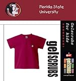NCAA Florida State Seminoles Crimson Gelscrubs Kids Top