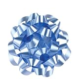 Medium Light Blue Gift Bows - 6 (8 count)