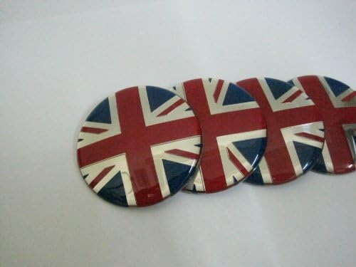 Uk England 4 Pcs Set Decal Wheel Center Caps Emblems