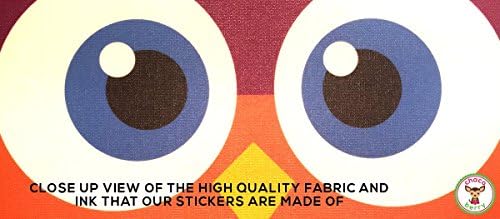 Owl Wall Fabric Decals Small - High Quality Fabric Kids Baby Nursery Room Wall Stickers - Sticks to Any Surface, Peels Off Clean, Reusable, Easy to Install