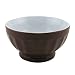 BIA Cordon Bleu Fluted Bowls, Set of 4, Espresso/White