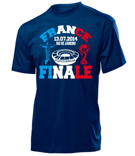 FRANKREICH FAN SHIRT – RIO DE JANEIRO FINALE 13.07.2014 3353(H-N) Gr. XL
