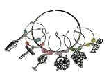 Wine Glass Charms set~ Wine Themed~ Wine Stem, 