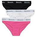 Bench Womens Three Pair Pack Nos Boxer Briefs Black/Pink/White