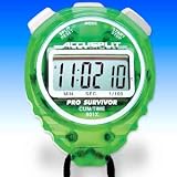 ACCUSPLIT Pro Survivor - A601X Stopwatch, Cum Split, Clock, Extra Large Display (Lime)