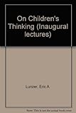 On children's thinking