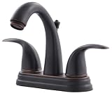Oil Rubbed Bronze 2 Handle Bathroom Sink Faucet - Includes Pop-Up Drain