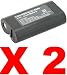 Neewer Two (2x) Rechargeable Li-on KLIC-8000 Batteries for Kodak Z1012 IS, Z1015 IS, Z1085 IS Z1485 IS, Z612, Z712 IS, Z812 IS, Z8612 IS