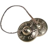 Tingsha Tibetan Meditation Bell 2.25" Embossed with Om Mani Padme Hum