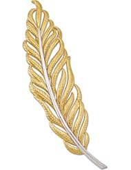 14K Two-Tone Gold Brooch -- LIFETIME WARRANTY